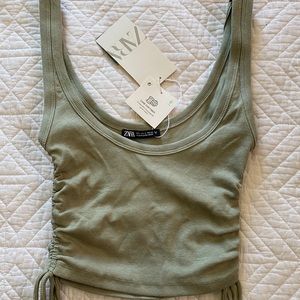 NWT Zara Ribbed Crop Top